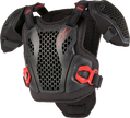 Bionic Action Youth Chest Protector Blk/Red Sm/Md