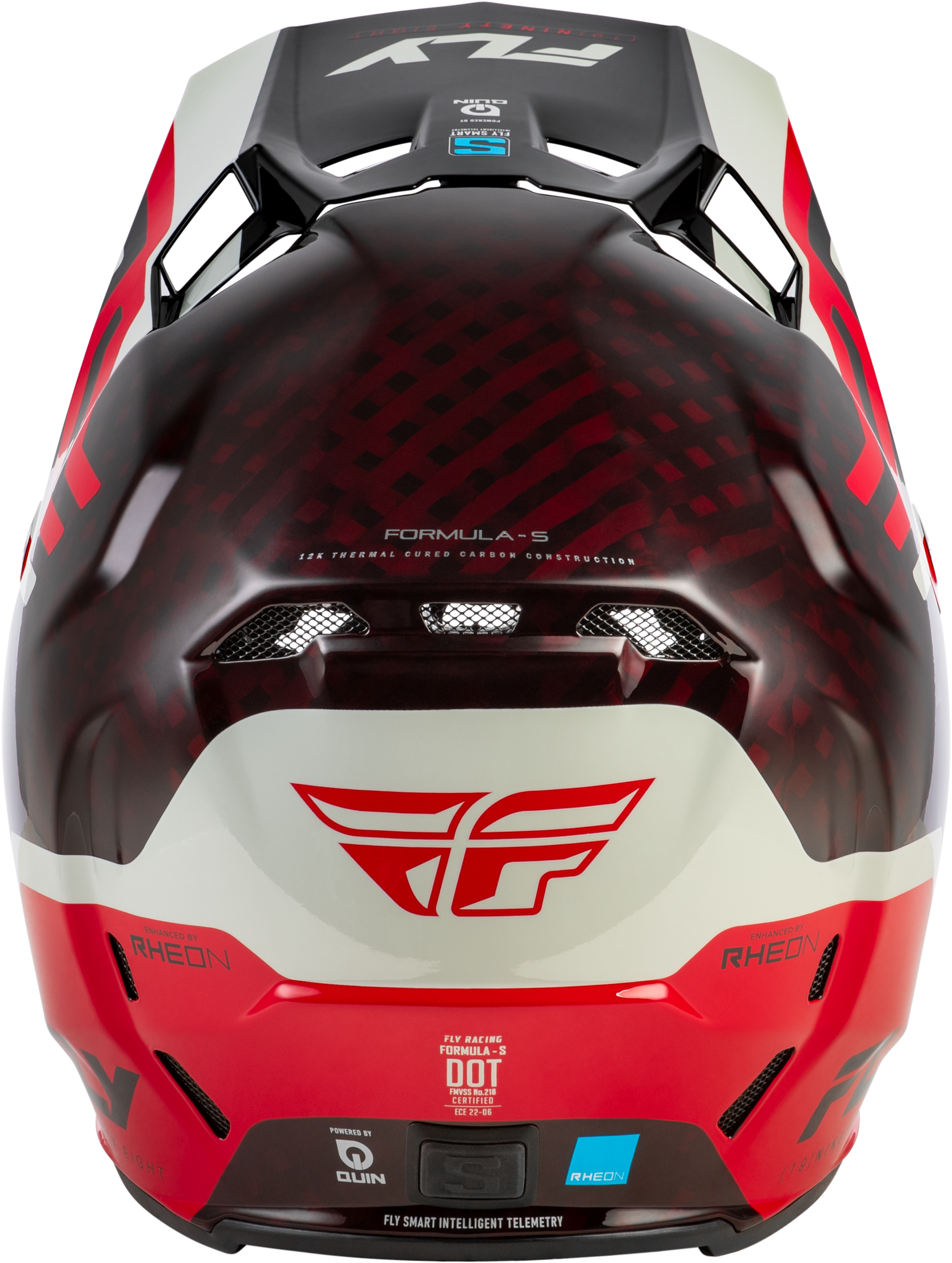 Formula S Carbon Byte Helmet Red Carbon/Red/Grey 2x