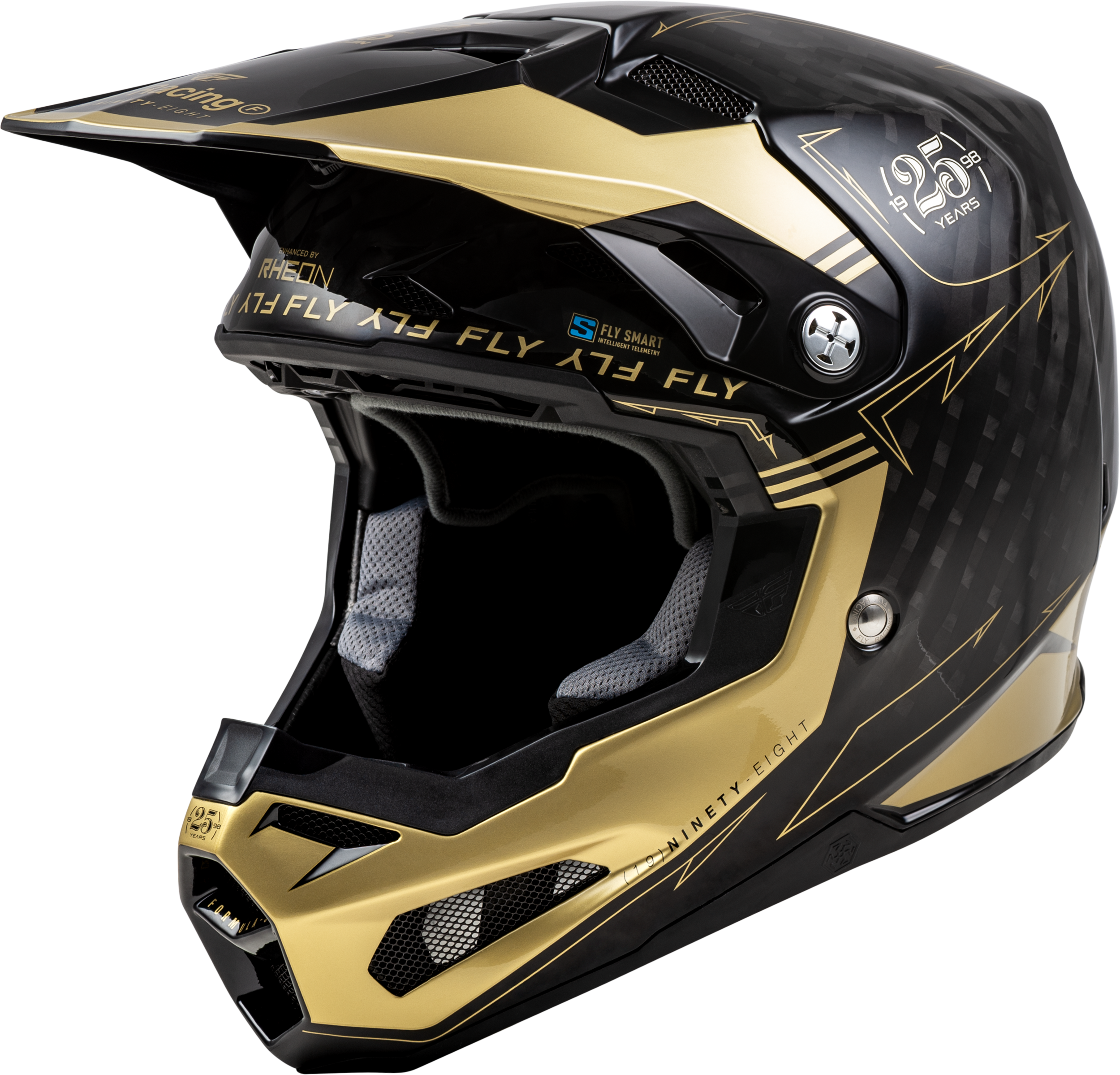 Youth Formula S Carbon Legacy Helmet Black/Gold Yl