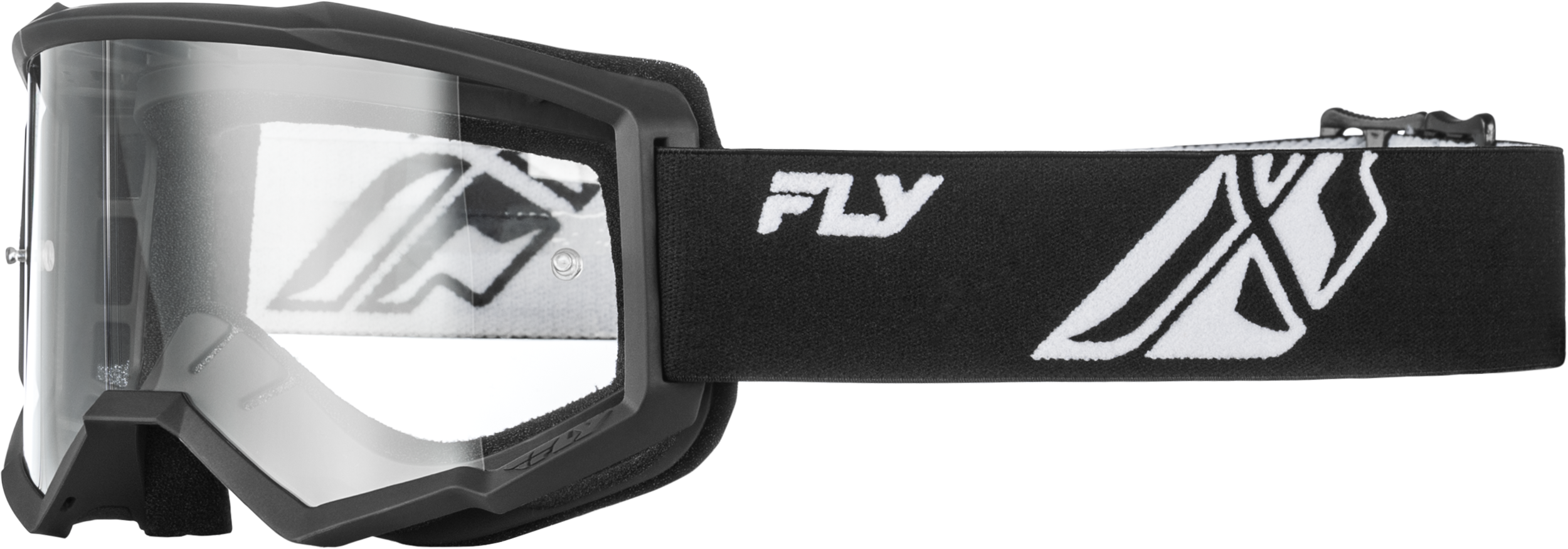 Focus Goggle Black/White W/ Clear Lens