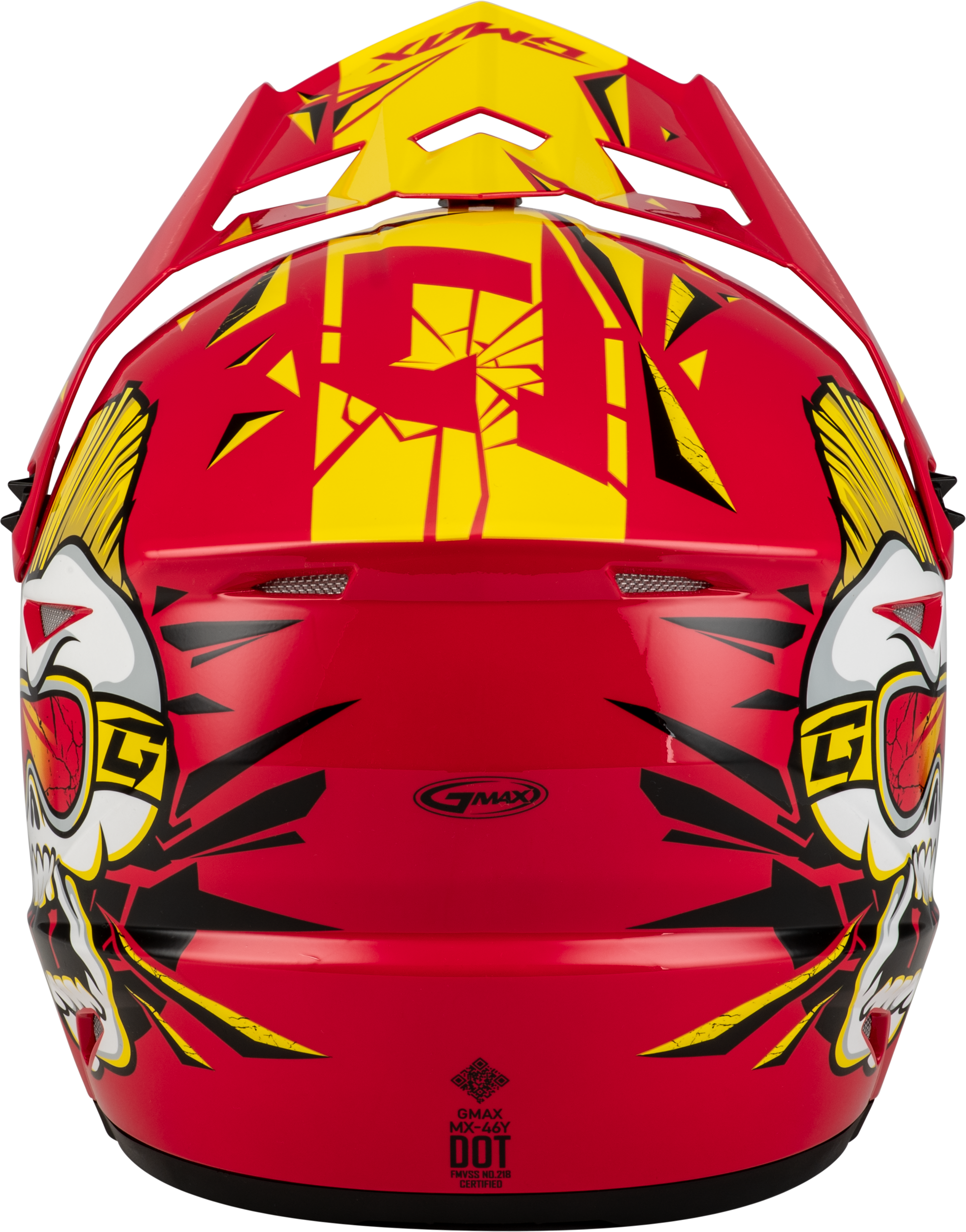 Youth Mx 46y Unstable Helmet Red/Yellow Yl
