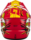 Youth Mx 46y Unstable Helmet Red/Yellow Yl