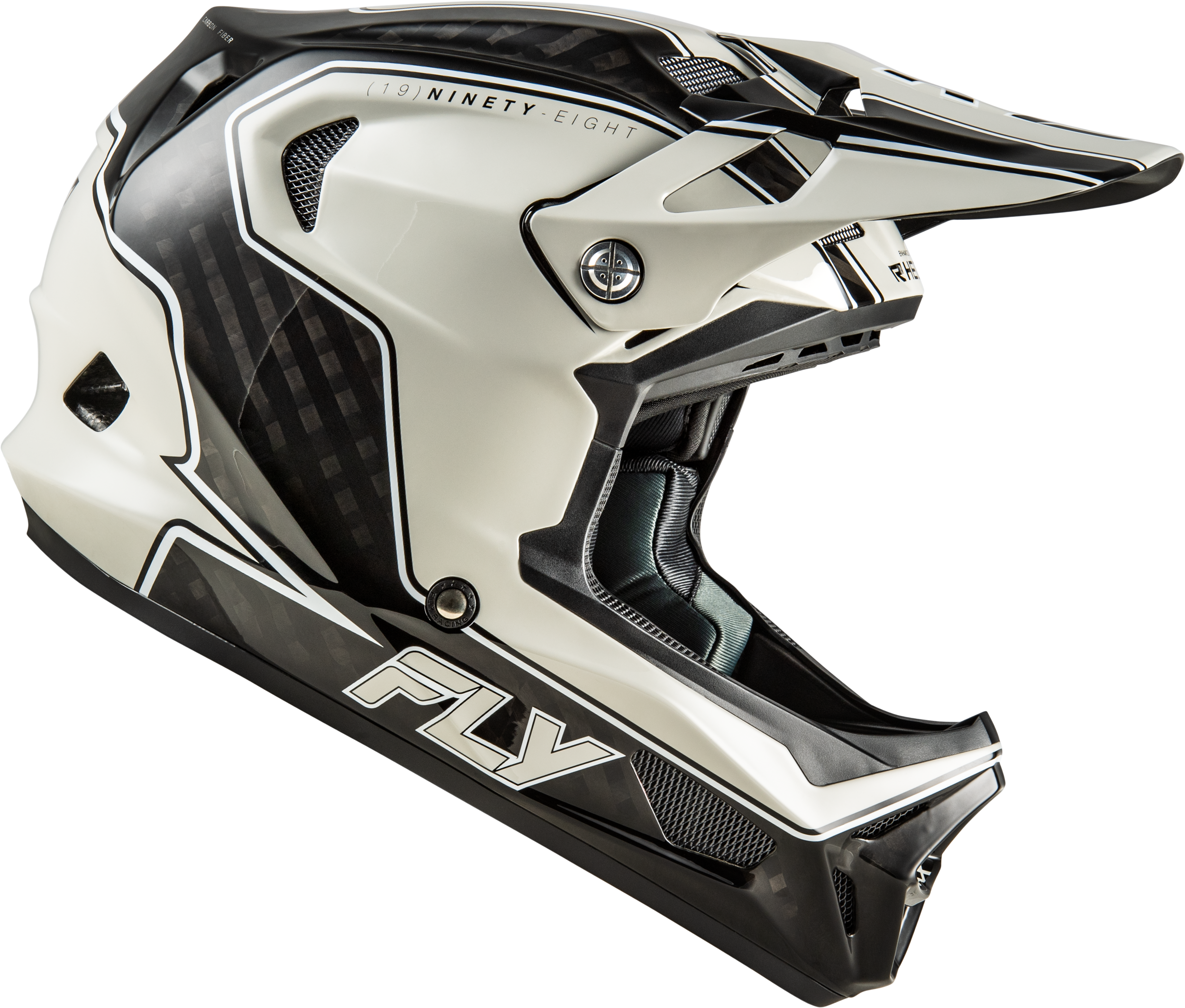 Werx R Flow Carbon Helmet Black Carbon/Grey Lg