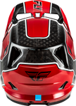 Werx R Flow Carbon Helmet Black Carbon/Red Lg
