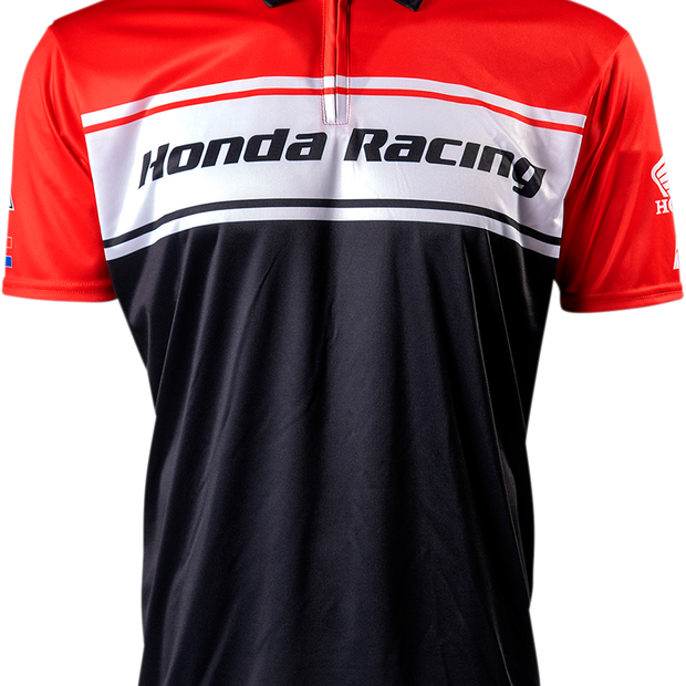 FACTORY EFFEX Honda Team Pit Shirt - Red/Black/White - Medium 23-85302