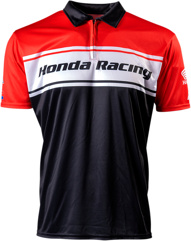 FACTORY EFFEX Honda Team Pit Shirt - Red/Black/White - Medium 23-85302
