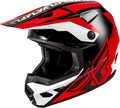 Kinetic Crest Helmet Red/Black/White 2x