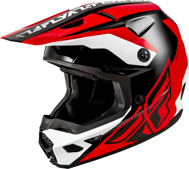 Kinetic Crest Helmet Red/Black/White 2x