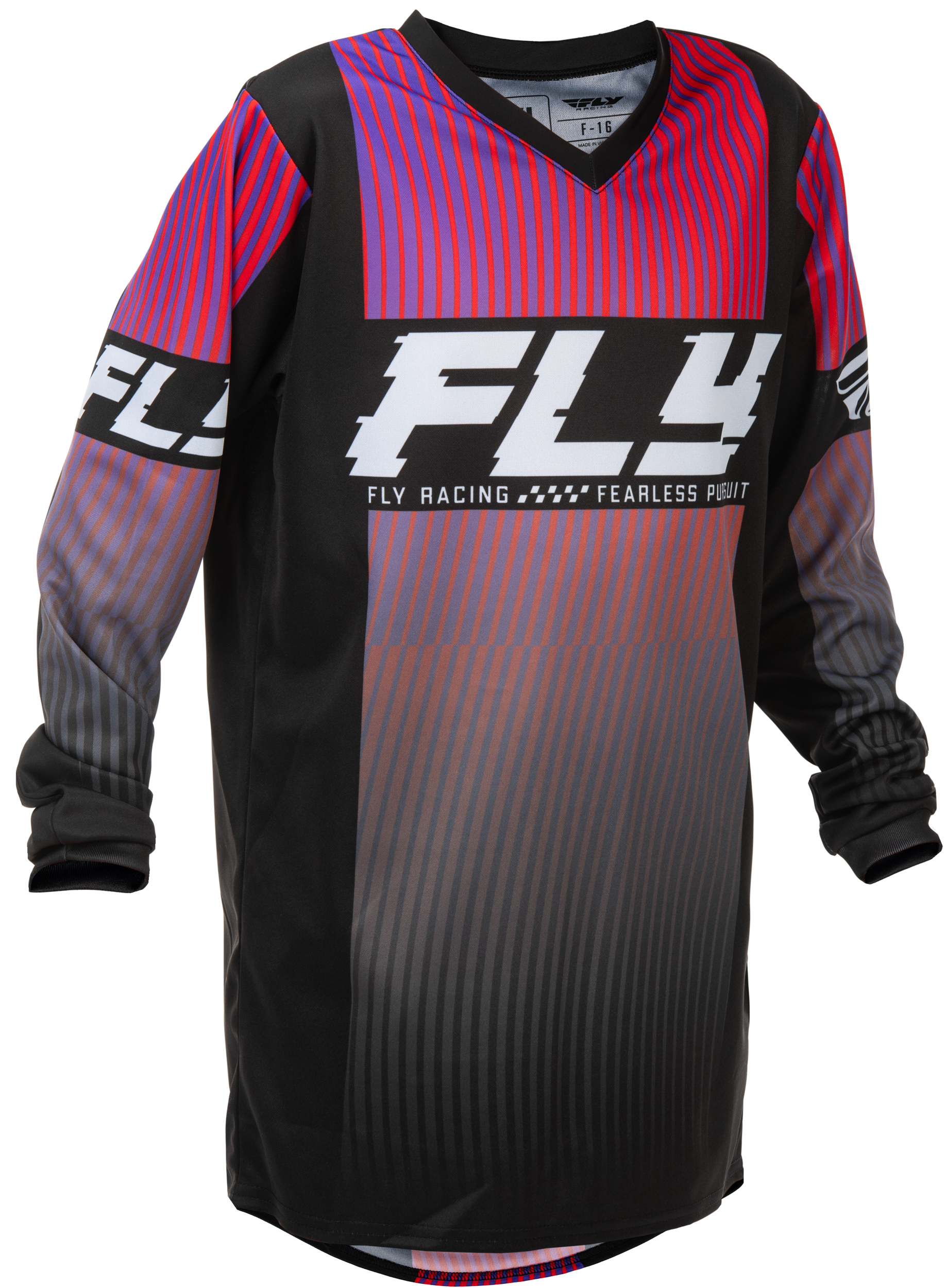 Youth F 16 Jersey Black/Red/Purple Yl