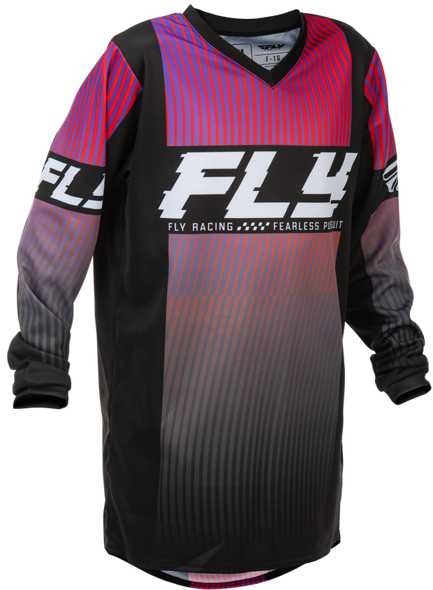 Youth F 16 Jersey Black/Red/Purple Yl