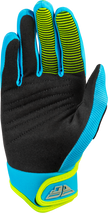 Youth F 16 Gloves Blue/Hi Vis Y2xs
