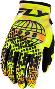 Youth Kinetic Blur Gloves White/Hi Vis/Orange Ym