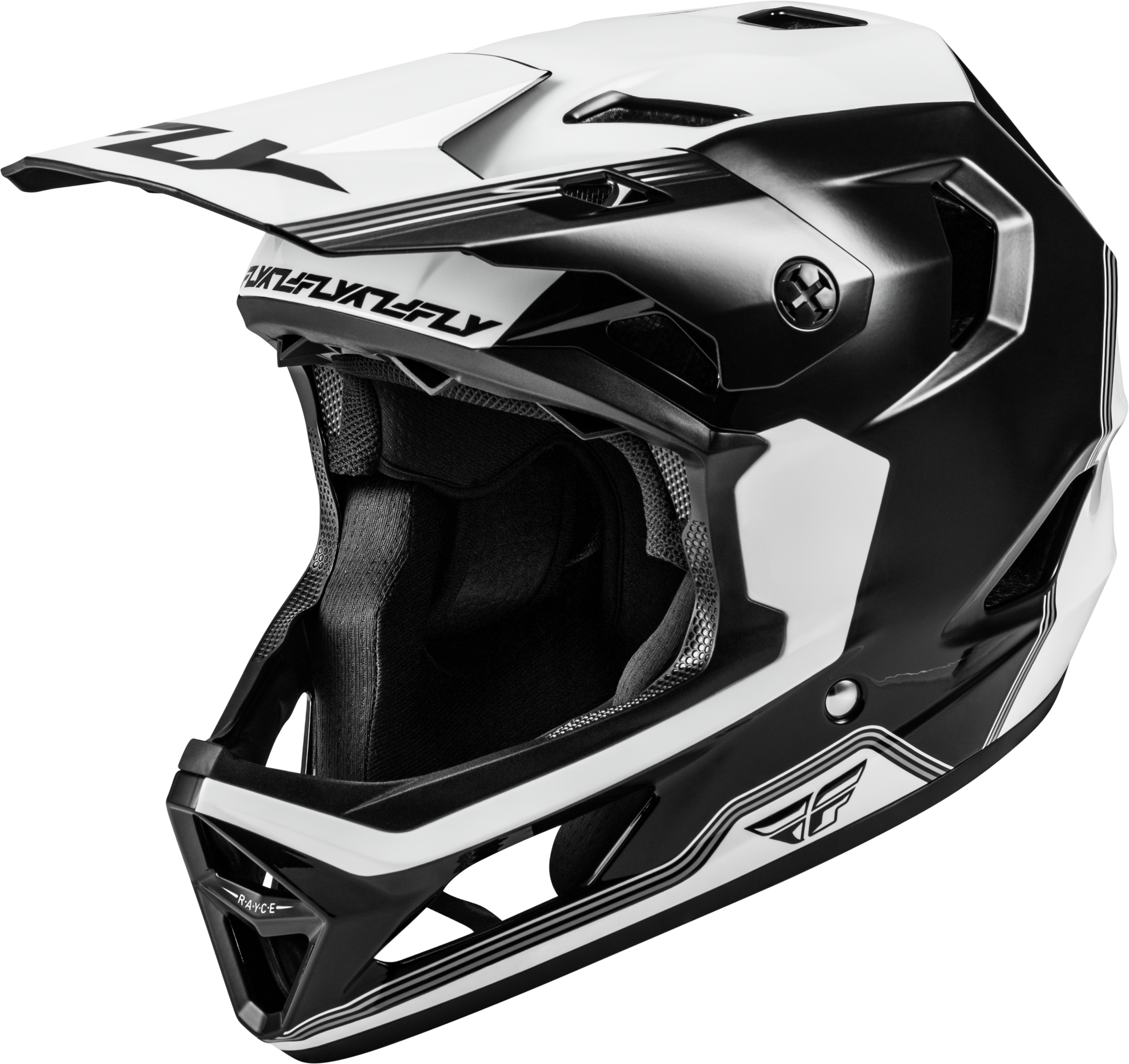 Rayce Repeat Bicycle Helmet Black/White Lg