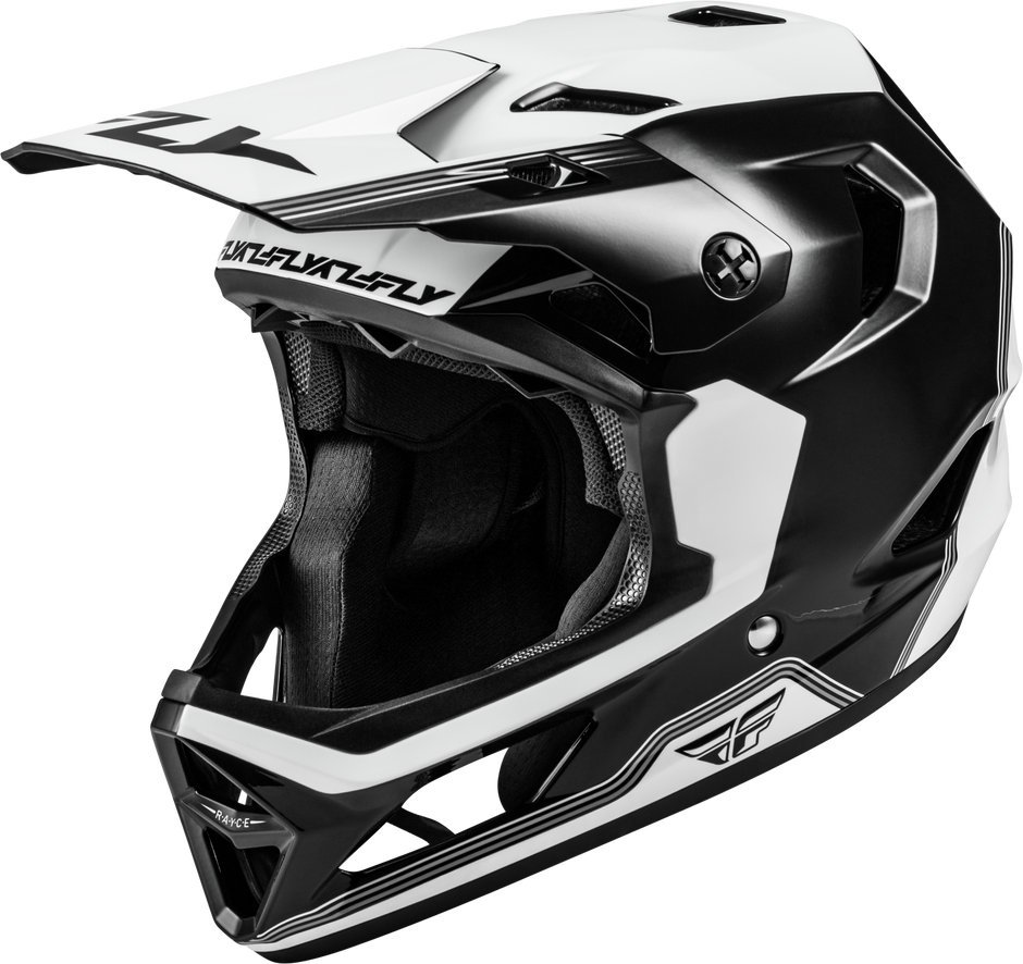 Rayce Repeat Bicycle Helmet Black/White Lg