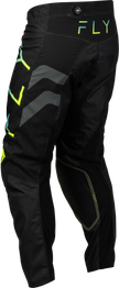 Kinetic Volt Pants Black/Grey/Teal/Yellow Sz 28
