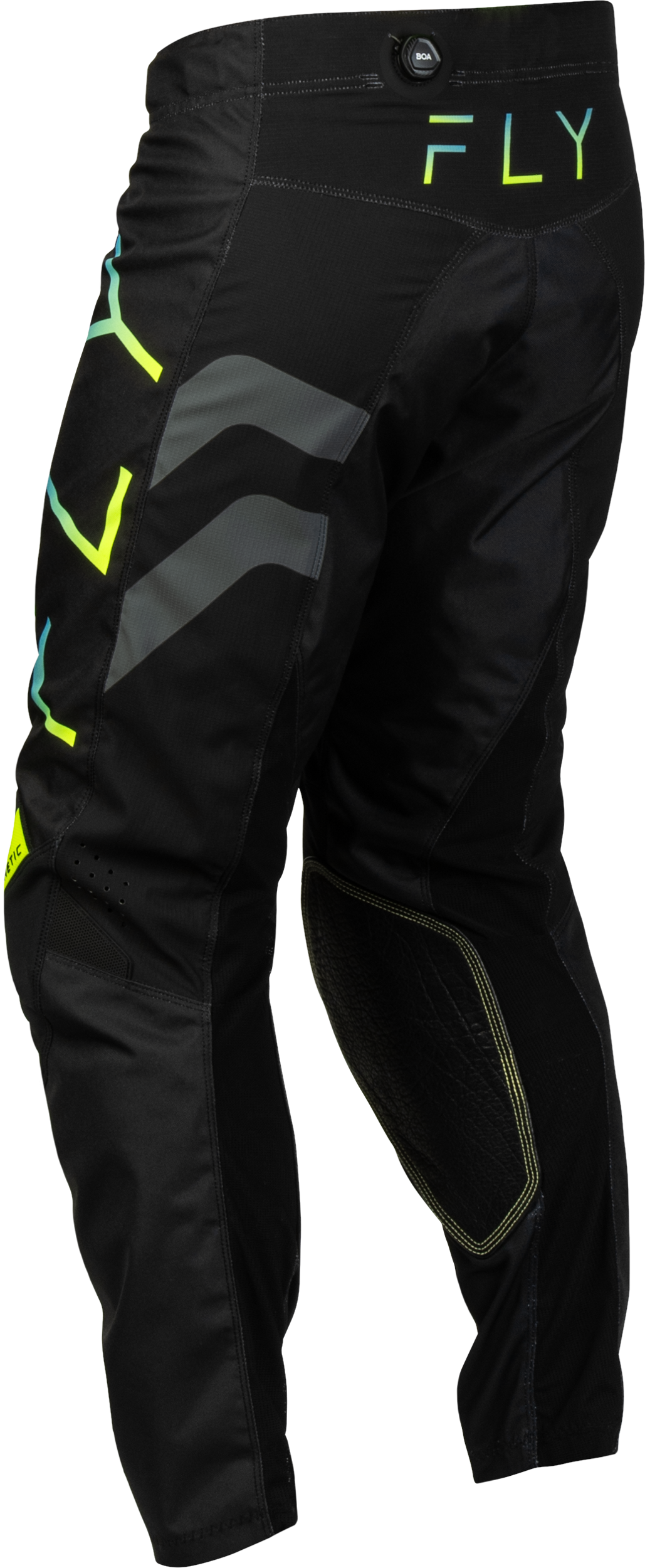 Kinetic Volt Pants Black/Grey/Teal/Yellow Sz 40
