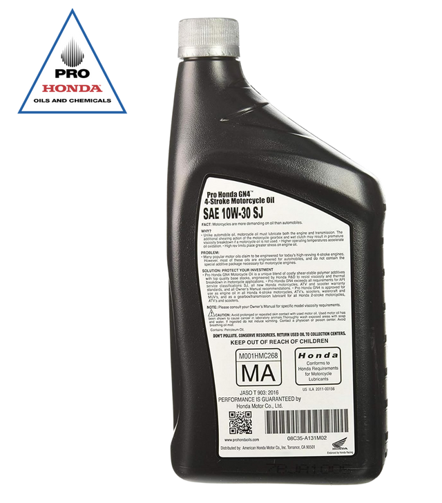 PRO Honda GN4 4-Stroke Motor Oil 10W-30 (1 QUART)