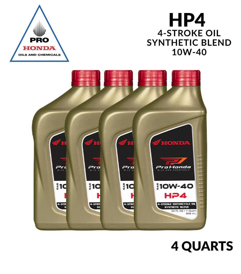 Aceite de motor PRO Honda HP4 4 tiempos 10W-40 (4 CUARTOS)