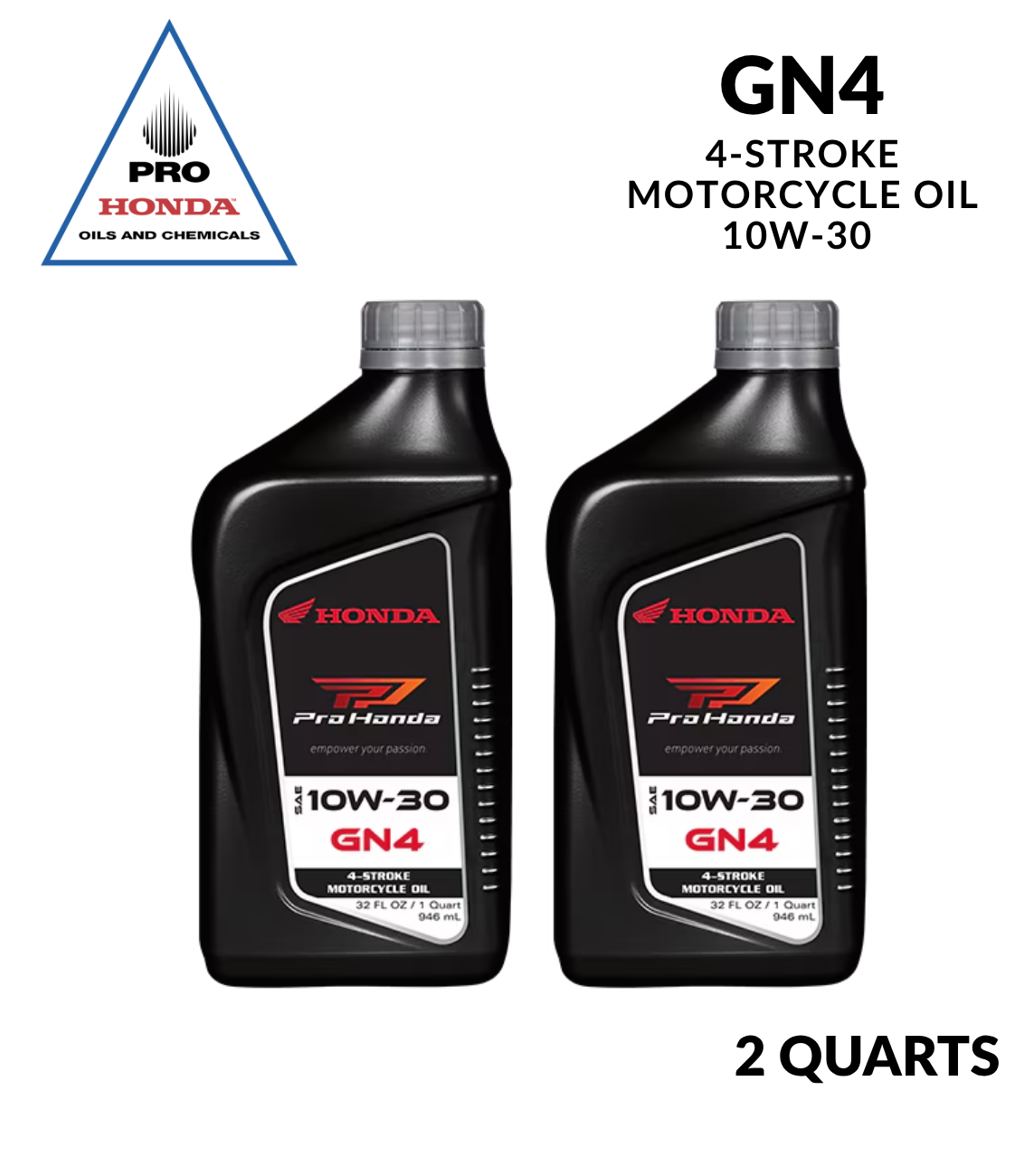 Aceite de motor de 4 tiempos Honda GN4 PRO 10W-30 (2 CUARTOS DE GALÓN)