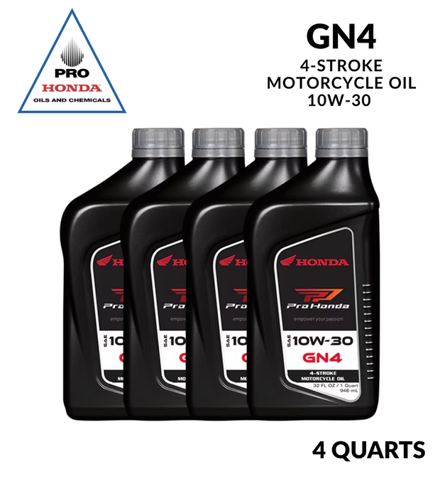 Aceite de motor PRO Honda GN4 4 tiempos 10W-30 (4 CUARTOS)