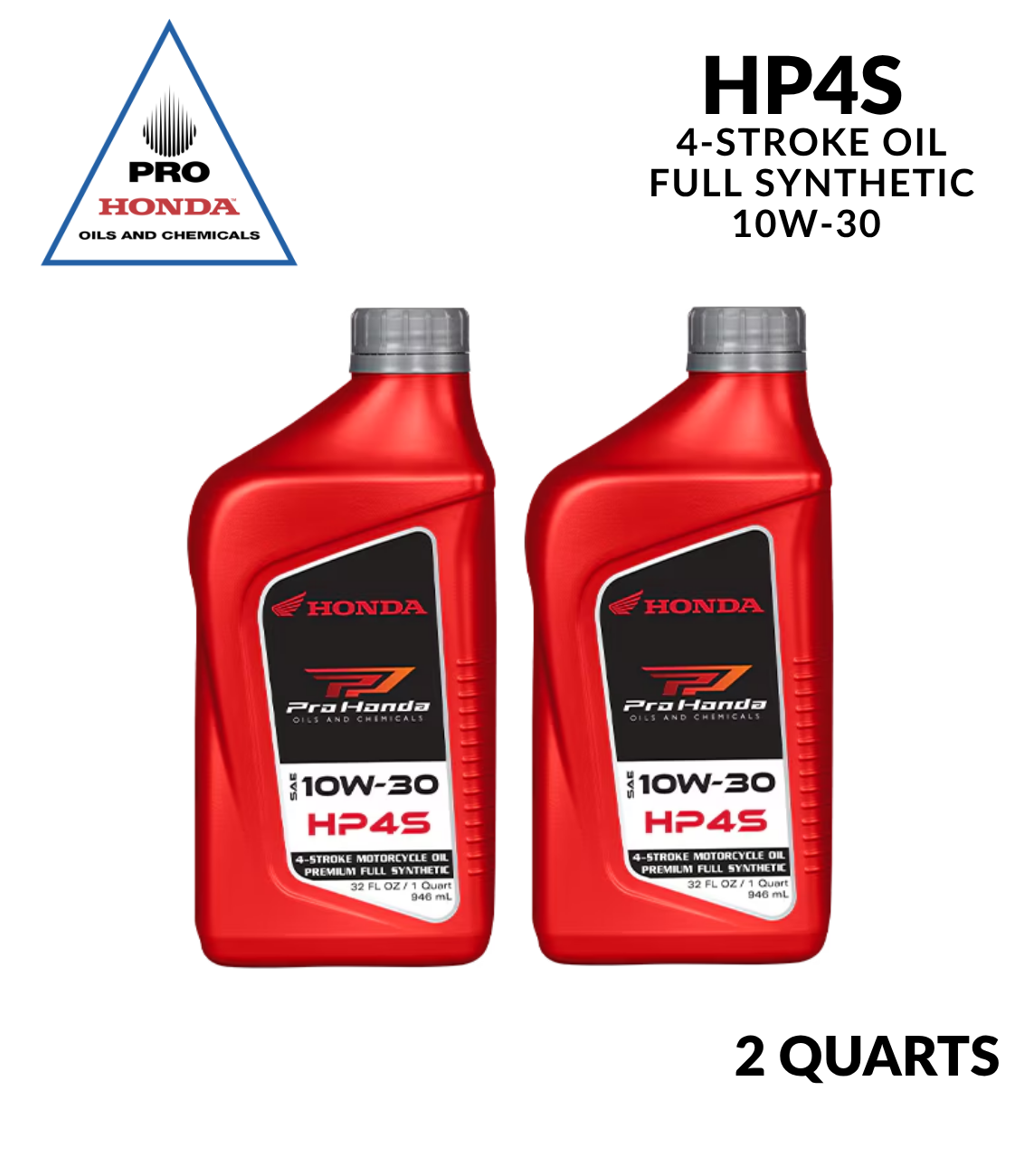 PRO Honda HP4S 4-Stroke Full Synthetic Oil 10W-30 (2 QUARTS)