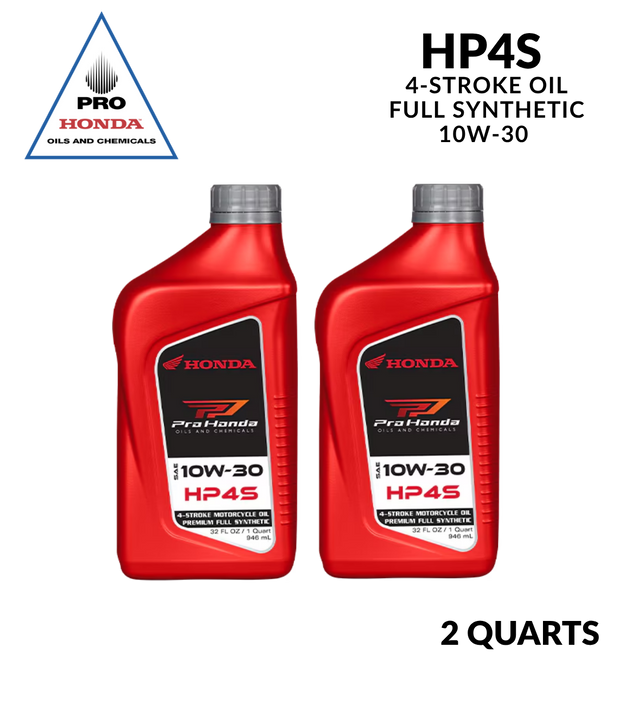 Aceite sintético completo de 4 tiempos Honda HP4S 10W-30 (2 CUARTOS DE GALÓN)