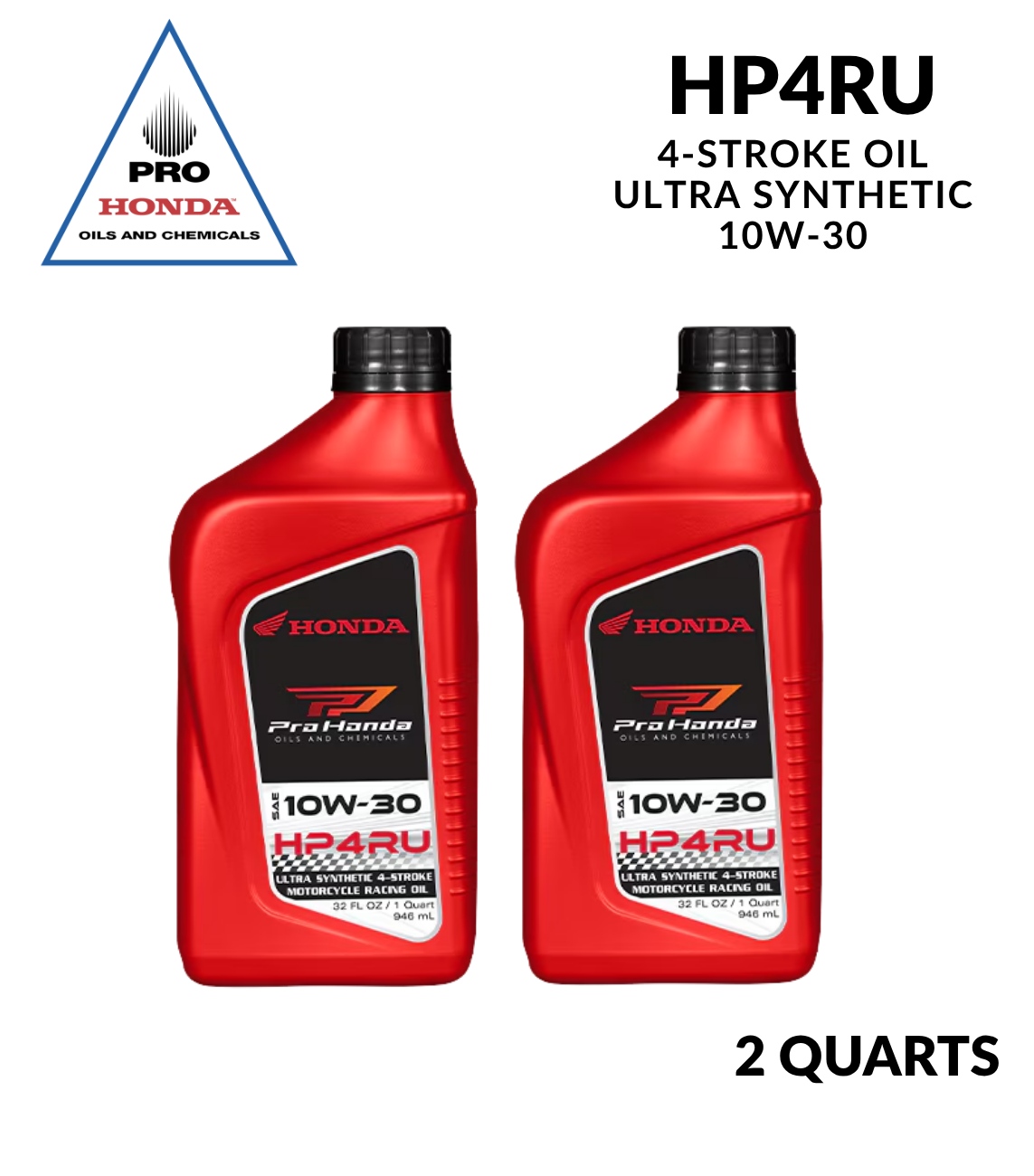 Aceite de motor de carreras de 4 tiempos PRO Honda HP4RU 10W-30 (2 CUARTOS)