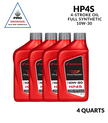 Aceite sintético completo para motor de 4 tiempos PRO Honda HP4S 10W-40 (4 CUARTOS DE GALÓN)