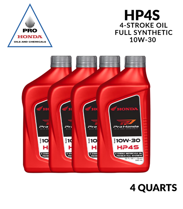 Aceite sintético completo para motor de 4 tiempos PRO Honda HP4S 10W-40 (4 CUARTOS DE GALÓN)