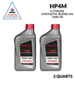 Aceite para motor de 4 tiempos PRO Honda HP4M mezcla sintética 10W-40 (2 CUARTOS DE GALÓN)