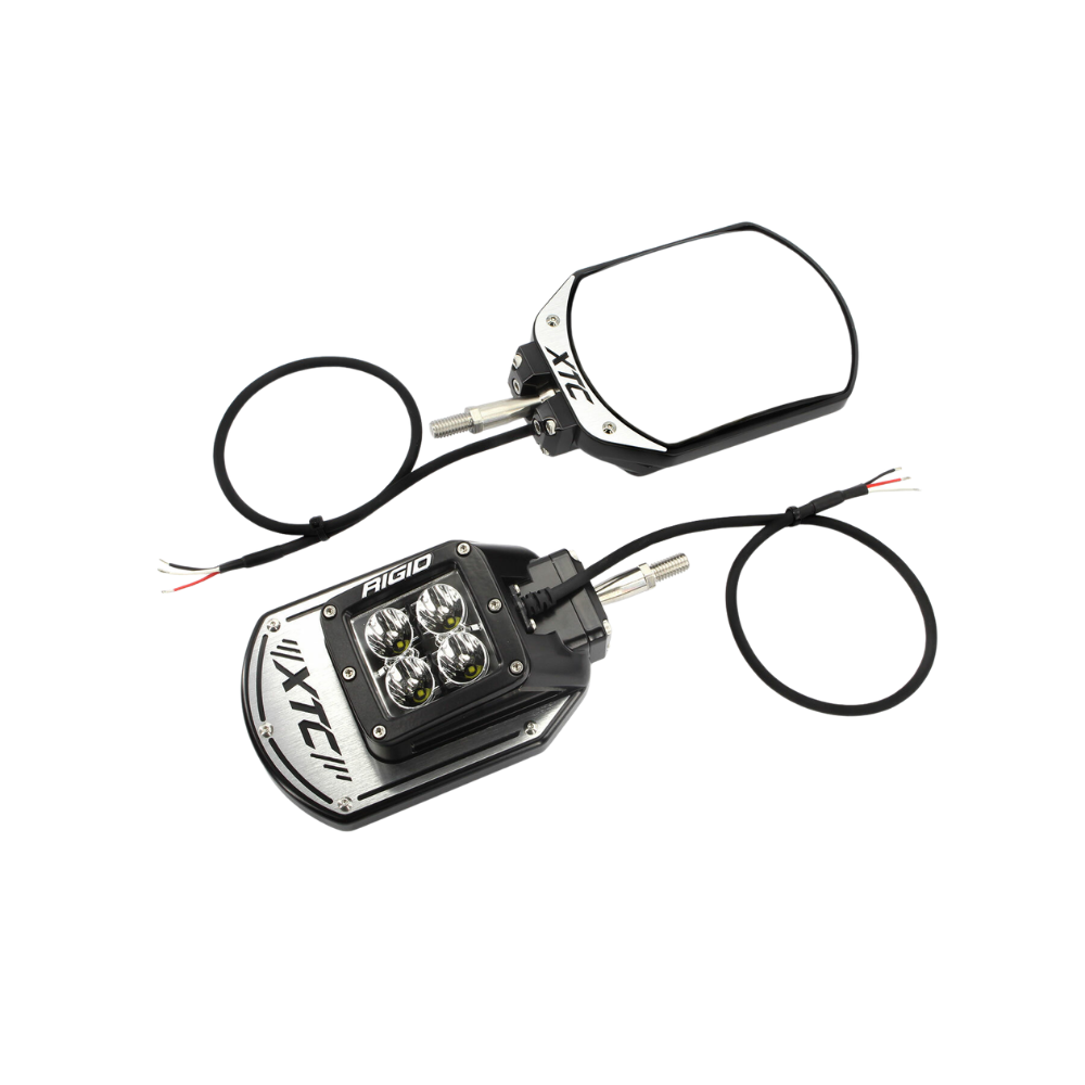 Side View Mirror Kit Six12 Lit Pol