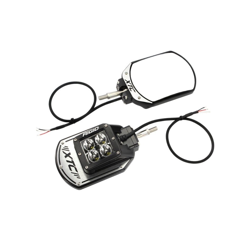 Side View Mirror Kit Six12 Lit Pol