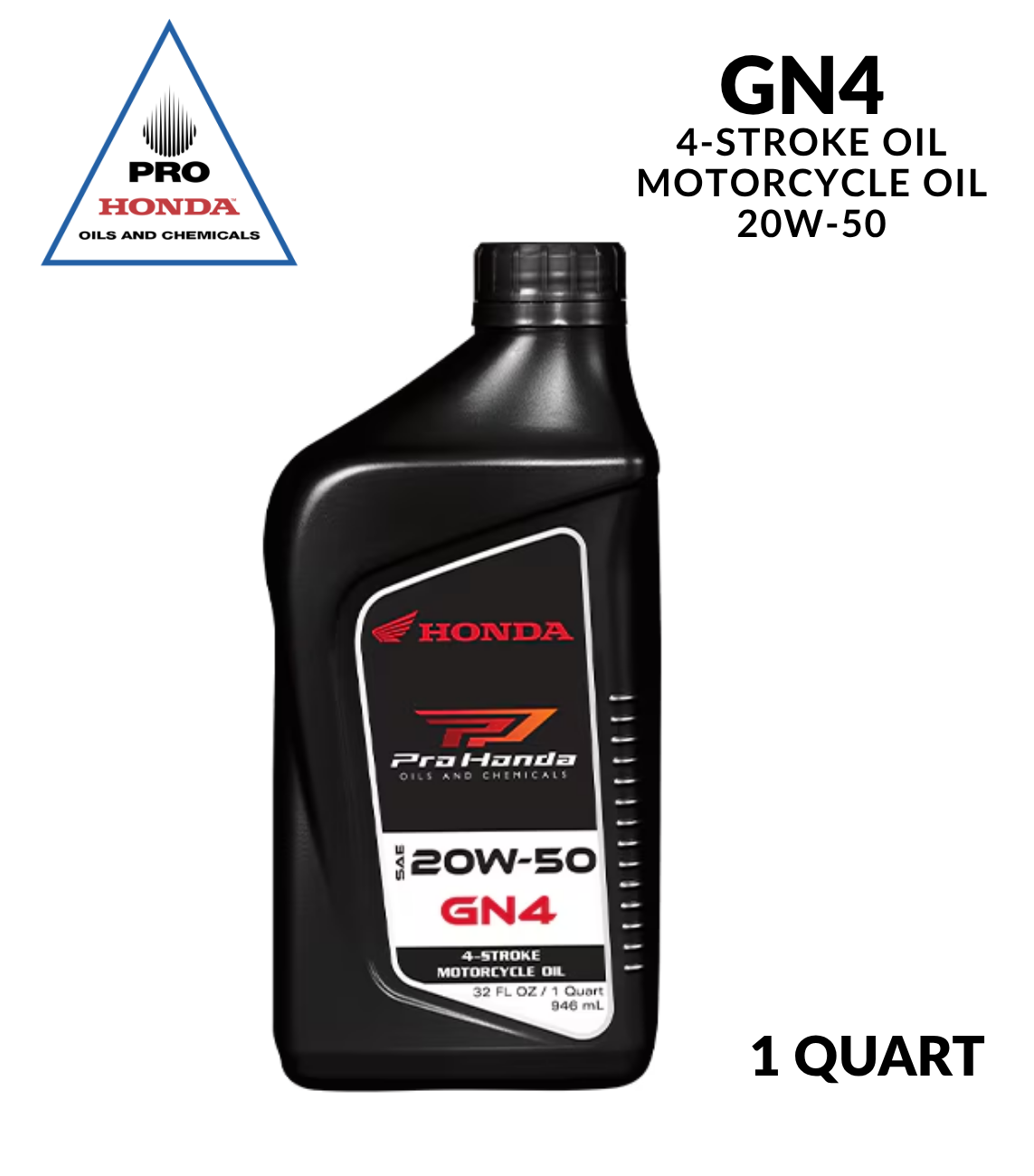 PRO Honda GN4 4-Stroke Motor Oil 20W-50 (1 QUART)