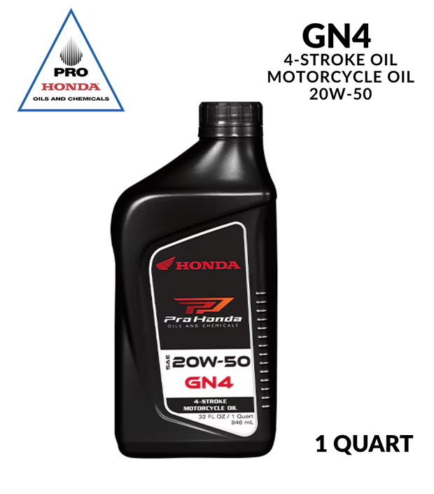 Aceite de motor PRO Honda GN4 4 tiempos 20W-50 (1 cuarto de galón)
