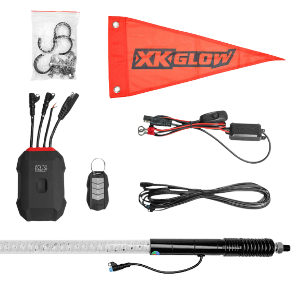 Xkmax Kit de látigo RGBW de 48 pulg.