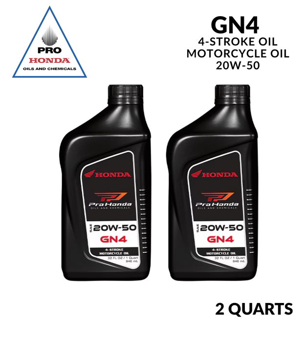 Aceite de motor de 4 tiempos PRO Honda GN4 20W-50 (2 cuartos de galón)