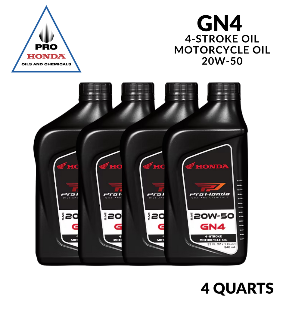 PRO Aceite de Motor de 4 Tiempos Honda GN4 20W-50 (4 CUARTOS DE GALÓN)