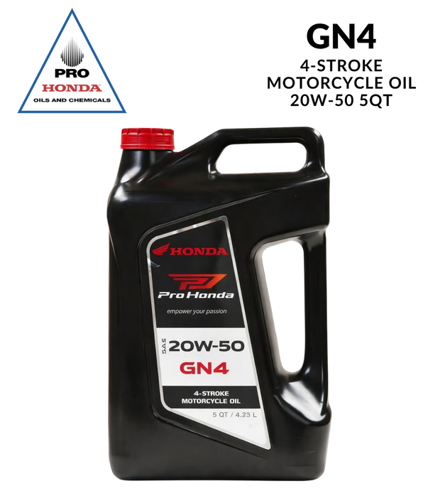 Aceite de motor PRO Honda GN4 4 tiempos 20W-50 (5 cuartos de galón)