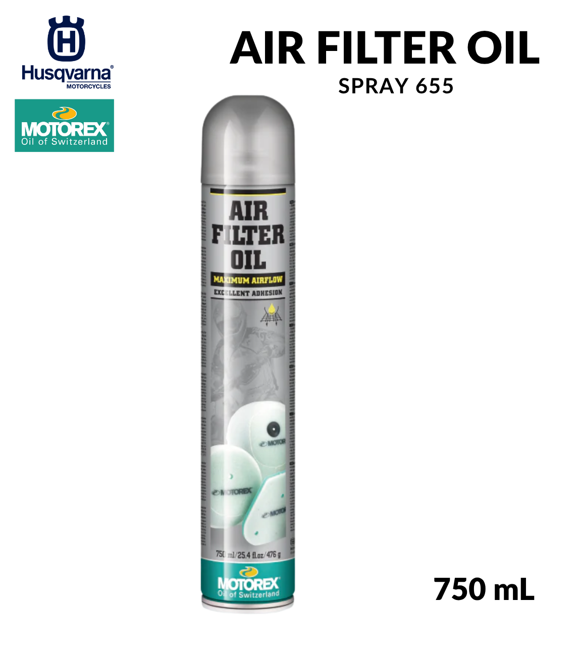 Aceite para filtros de aire Husqvarna Motorex en aerosol