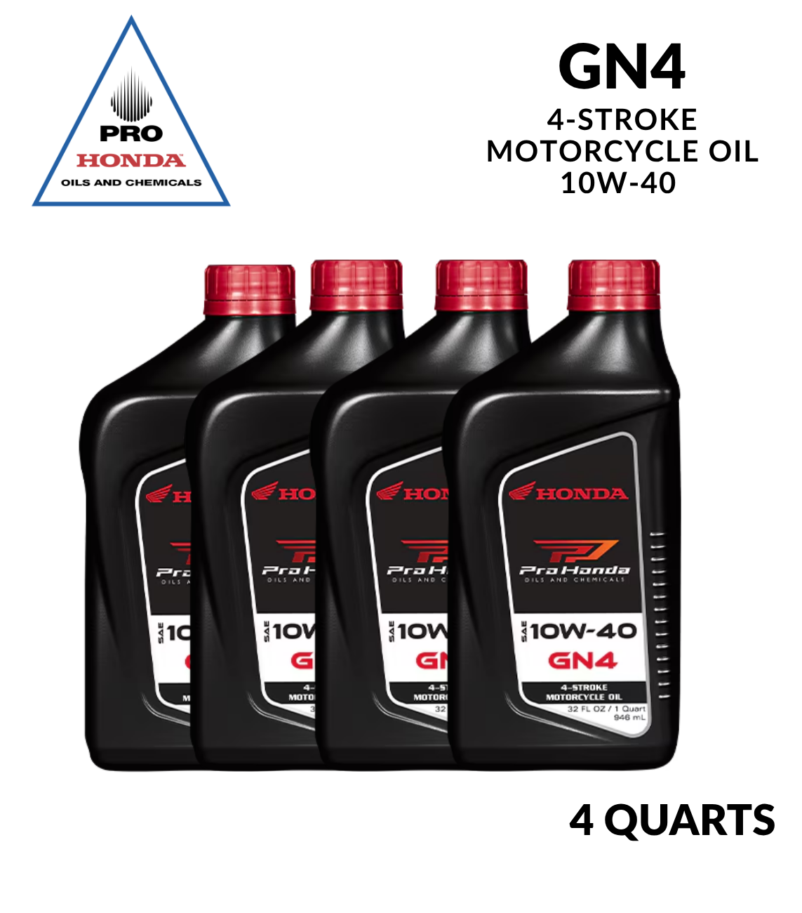Aceite de motor de 4 tiempos Honda GN4 PRO 10W-40 (4 CUARTOS DE GALÓN)