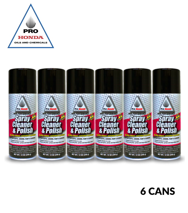 Limpiador y Abrillantador en Spray PRO Honda 12OZ (PAQUETE DE 6)