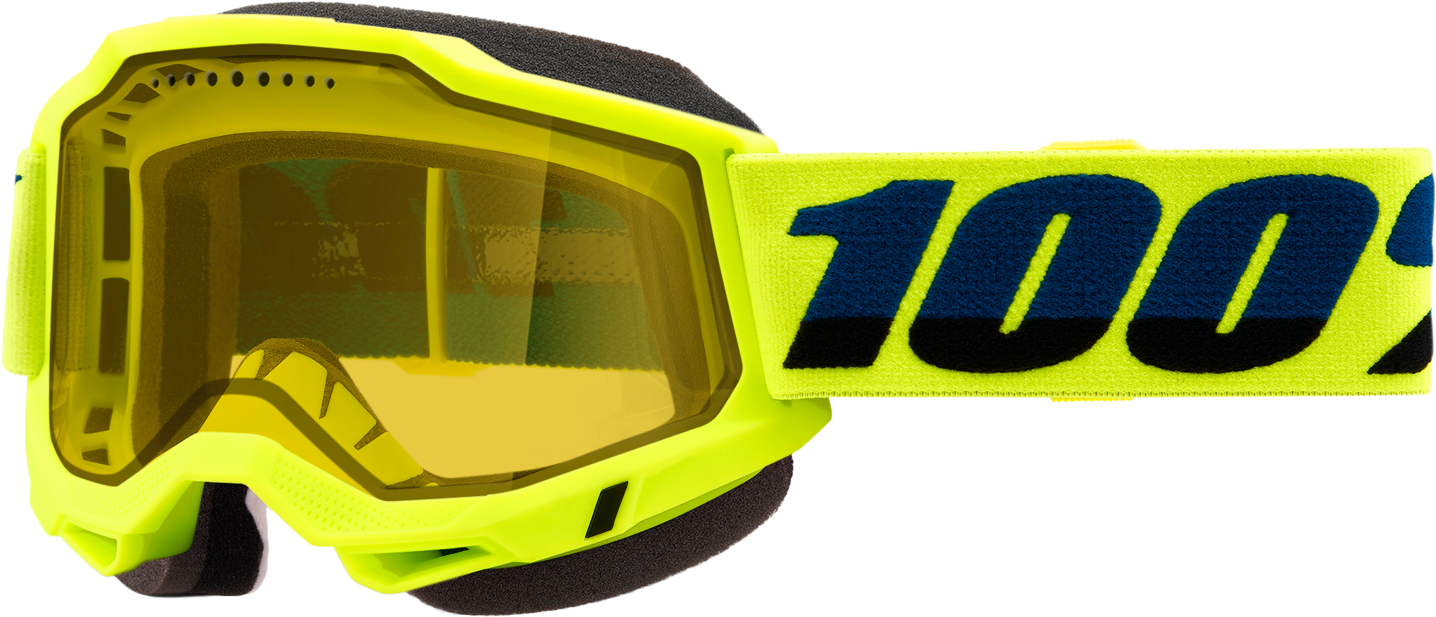 Accuri 2 Snowmobile Goggle Neon Yellow W/ Yellow Lens