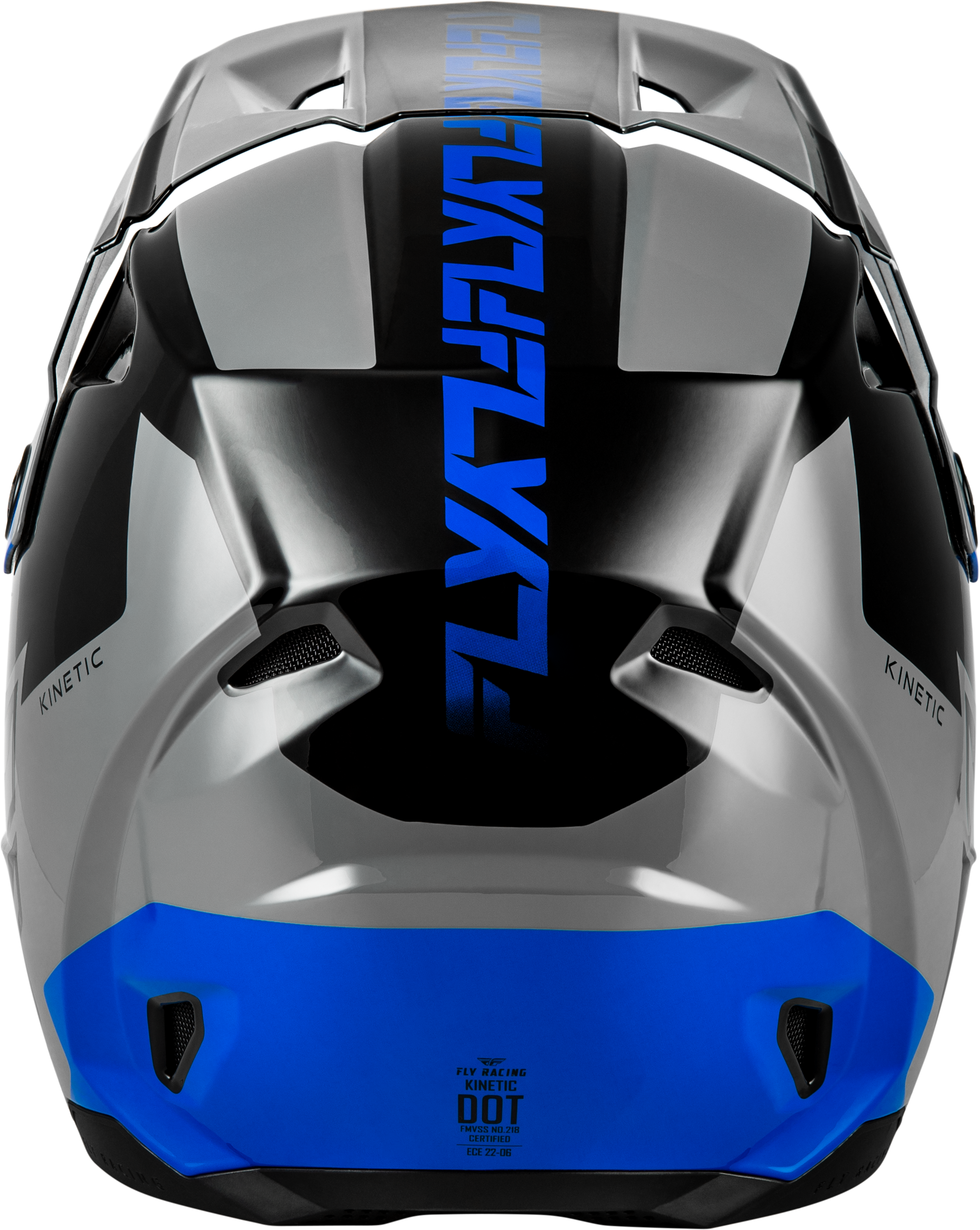 Kinetic Crest Helmet Grey/Black/Blue 2x