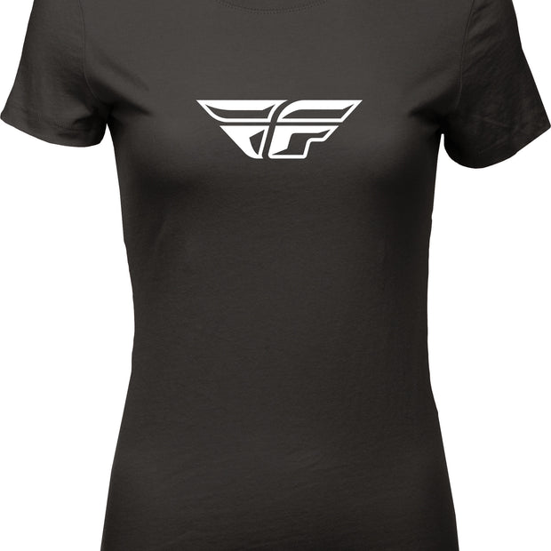 Women's Fly F Wing Tee Black Sm