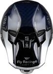 Youth Formula S Carbon Legacy Helmet Blue Carbon/Silver Yl