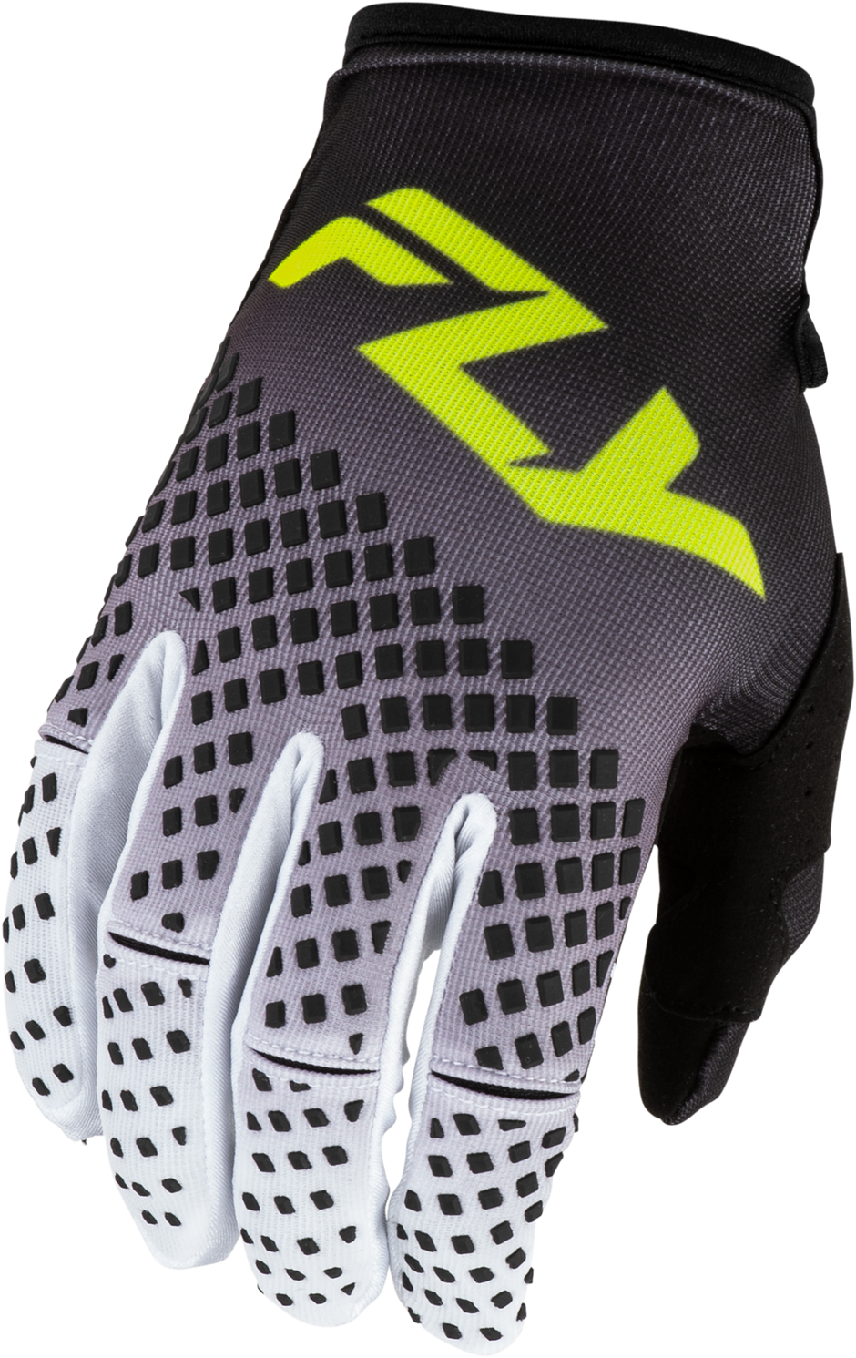 Kinetic Fade Gloves Black/White/Hi Vis Lg