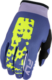Girl's Lite Flake Gloves Lavendar/Blue/Yellow Yl