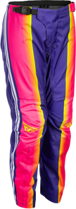 Youth F 16 Raze Pants Purple/Pink/Yellow Sz 24