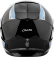 Ff 49 Syth Helmet Black/Silver Blue 2x