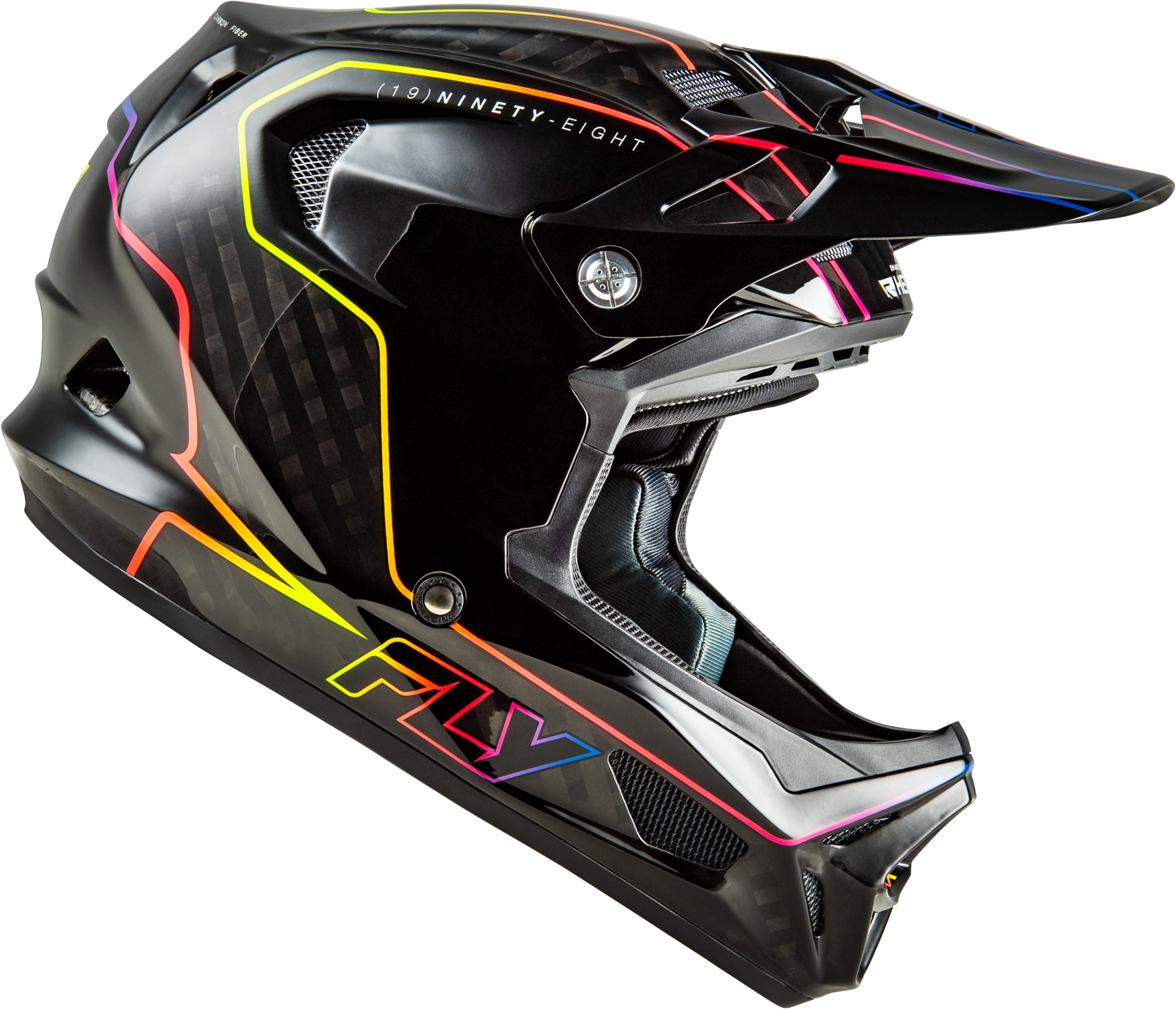 Werx R Flow Carbon Helmet Black Carbon/Black/Multi Lg